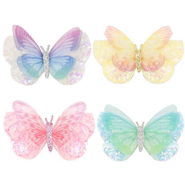 butterfly clips kid girls hair accessory for gauze multicolor cute barrette floral kids baby girl accessories, Slivery;white
butterfly clips kid girls hair accessory for gauze multicolor cute barrette floral kids baby girl accessories, Slivery;white
