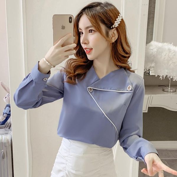 loose blouse women spring blusas womens and blouses blue 9655 women's & shirts, White
loose blouse women spring blusas womens and blouses blue 9655 women's & shirts, White