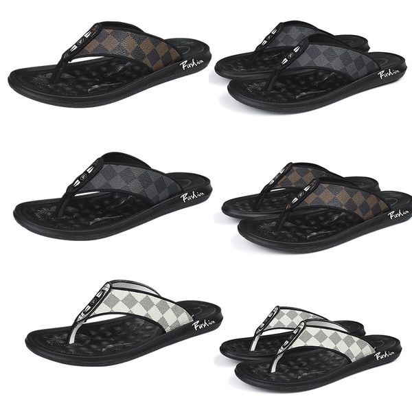 luxury brand checkered pattern slippers designer men non-slip genuine leather black white brown slides sandals summer beach casual flip flop
luxury brand checkered pattern slippers designer men non-slip genuine leather black white brown slides sandals summer beach casual flip flop