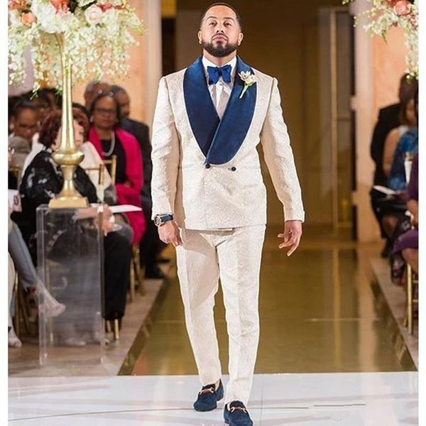 men's suits & blazers jeltoin ivory floral coat pant navy blue shawl lapel custom tuxedo groom men for wedding terno slim fit man blaze, White;black
men's suits & blazers jeltoin ivory floral coat pant navy blue shawl lapel custom tuxedo groom men for wedding terno slim fit man blaze, White;black
