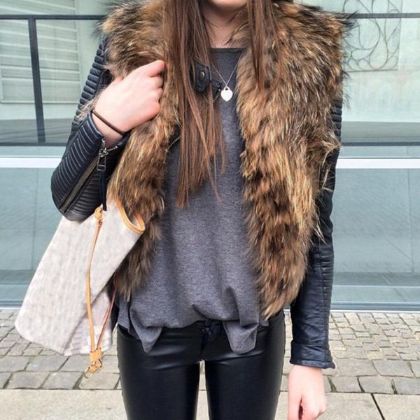 women's vests women faux fur ladies sleeveless vest waistcoat jacket gilet shrug coat outwear, Black;white
women's vests women faux fur ladies sleeveless vest waistcoat jacket gilet shrug coat outwear, Black;white