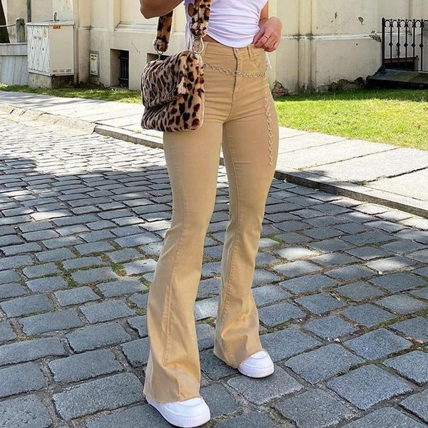 women's jeans retro high waist flared casual elastic denim pants streetwear women all-match vintage khaki trousers pantalon, Blue
women's jeans retro high waist flared casual elastic denim pants streetwear women all-match vintage khaki trousers pantalon, Blue