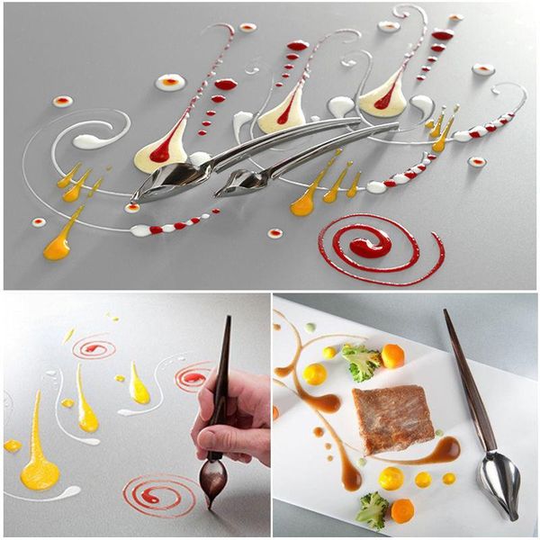 spoons 1 pcs creative deco spoon decorate draw tool design sauce dressing plate dessert bakeware cake tools 
spoons 1 pcs creative deco spoon decorate draw tool design sauce dressing plate dessert bakeware cake tools
