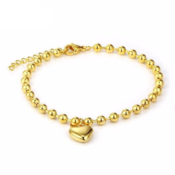 stainless steel golden heart shape hanging charm bead chain bracelet temperament ladies jewellery bracelets link,, Black
stainless steel golden heart shape hanging charm bead chain bracelet temperament ladies jewellery bracelets link,, Black
