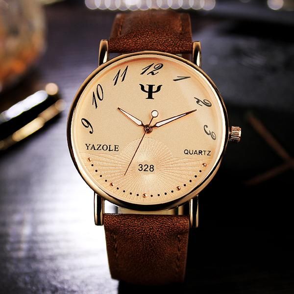 wristwatches yazole men watch fashion business casual rose gold dial waterproof watche quartz wristwatch relogio masculino, Slivery;brown
wristwatches yazole men watch fashion business casual rose gold dial waterproof watche quartz wristwatch relogio masculino, Slivery;brown