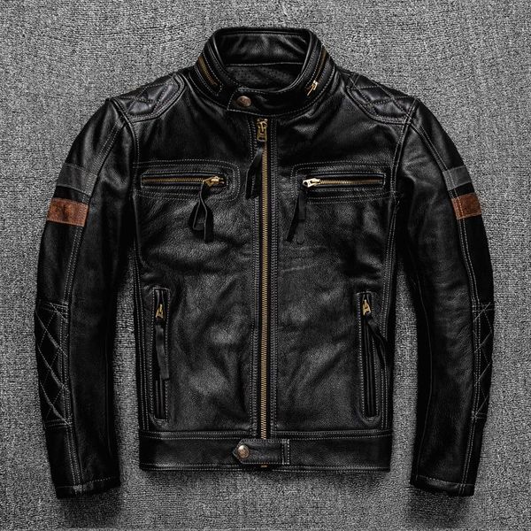 men's leather & faux .2021 brand pro motor biker real jacket.cool black men rider cowhide coat.quality thick cloth
men's leather & faux .2021 brand pro motor biker real jacket.cool black men rider cowhide coat.quality thick cloth