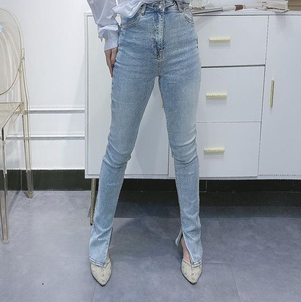 autumn and winter pure cotton washed all-match trousers split stretch slim jeans tobacco pipe gray women's, Blue
autumn and winter pure cotton washed all-match trousers split stretch slim jeans tobacco pipe gray women's, Blue