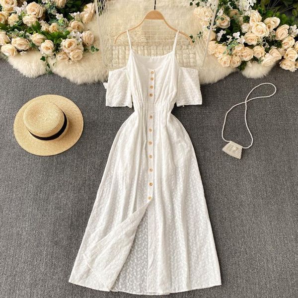 women hollow out off shoulder single breasted suspender dress square collar slim midi fashion spring summer 11b713 210525, Black;gray
women hollow out off shoulder single breasted suspender dress square collar slim midi fashion spring summer 11b713 210525, Black;gray