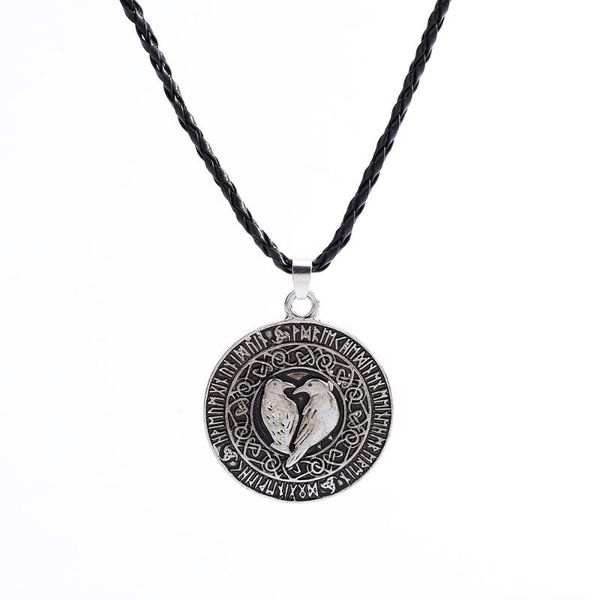 pendant necklaces norse viking necklace valknut raven runa talisman amulet knot vintage men's jewelry, Silver
pendant necklaces norse viking necklace valknut raven runa talisman amulet knot vintage men's jewelry, Silver