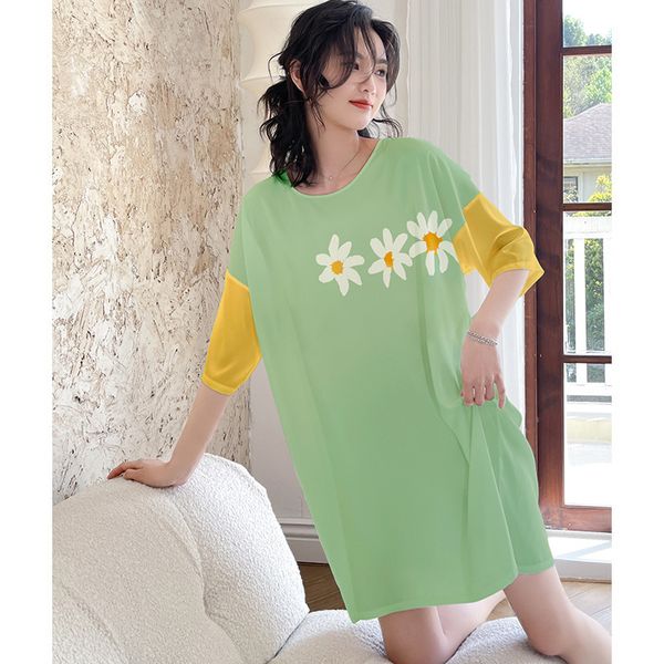yaoting new pajamas women's summer satin large round neck pullover skirt lovely print nightdress 2091, Black;red
yaoting new pajamas women's summer satin large round neck pullover skirt lovely print nightdress 2091, Black;red