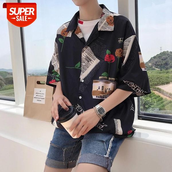 2020 summer men's loose printing fashion trends clothes shirt bf wind short sleeve cotton camisa masculina -xl #va01, White;black
2020 summer men's loose printing fashion trends clothes shirt bf wind short sleeve cotton camisa masculina -xl #va01, White;black