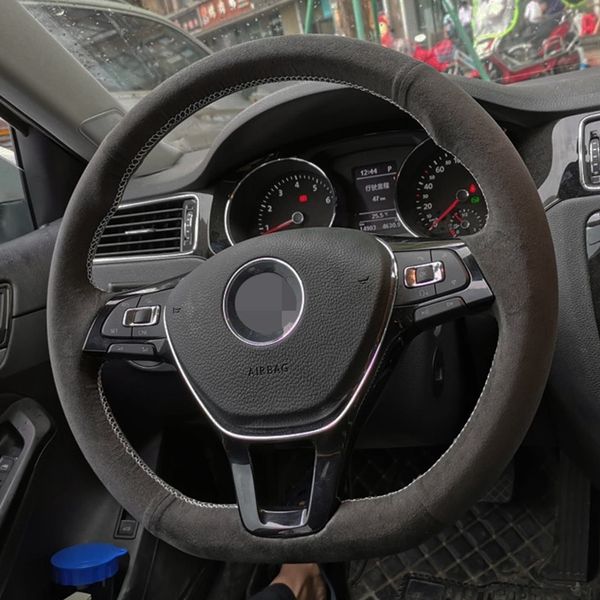 car steering wheel cover hand-stitched diy soft non-slip black suede for volkswagen vw golf 7 mk7 new polo jetta passat b8
car steering wheel cover hand-stitched diy soft non-slip black suede for volkswagen vw golf 7 mk7 new polo jetta passat b8