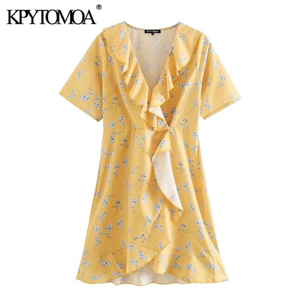 women chic fashion floral print ruffled mini dress v neck short sleeve female dresses vestidos mujer 210420, Black;gray
women chic fashion floral print ruffled mini dress v neck short sleeve female dresses vestidos mujer 210420, Black;gray