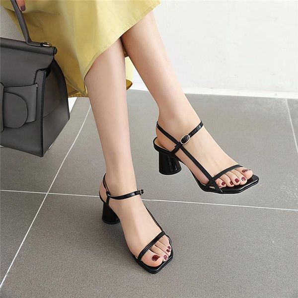 lsewilly 2021 big size 31-46 fashion party shoes buckle square toe simple women sandals summer high heel round ladies, Black
lsewilly 2021 big size 31-46 fashion party shoes buckle square toe simple women sandals summer high heel round ladies, Black