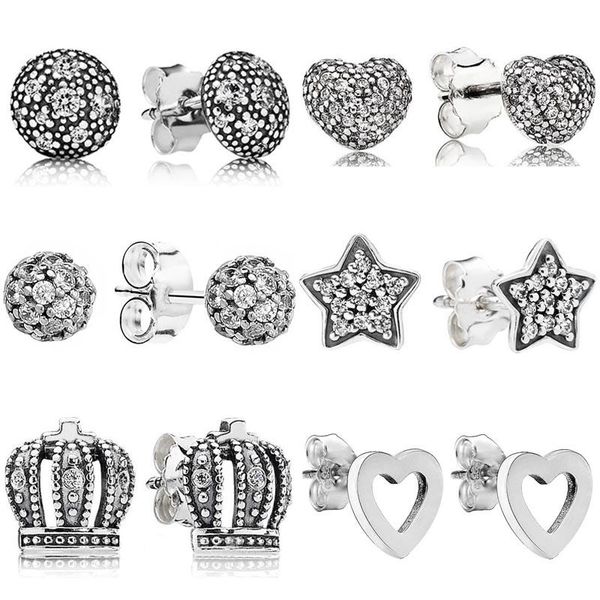 stud authentic 925 sterling silver earring love in my heart royal crown with crystal for women gift original jewelry, Golden;silver
stud authentic 925 sterling silver earring love in my heart royal crown with crystal for women gift original jewelry, Golden;silver