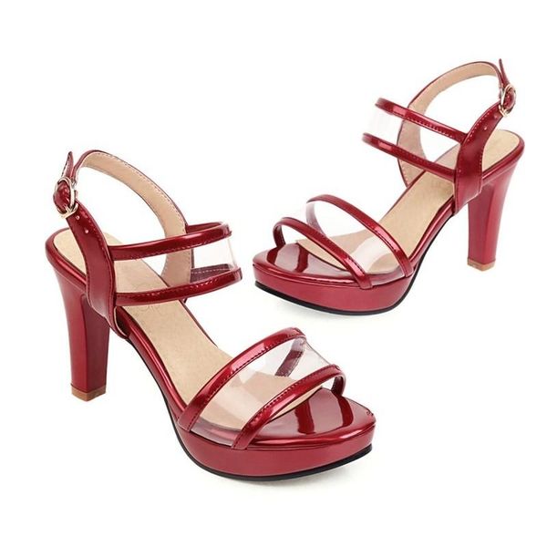 sandals oversized 33-46 summer single strap ultra high heel (9.7cm) peep-toe party commuter shoes q2075, Black
sandals oversized 33-46 summer single strap ultra high heel (9.7cm) peep-toe party commuter shoes q2075, Black
