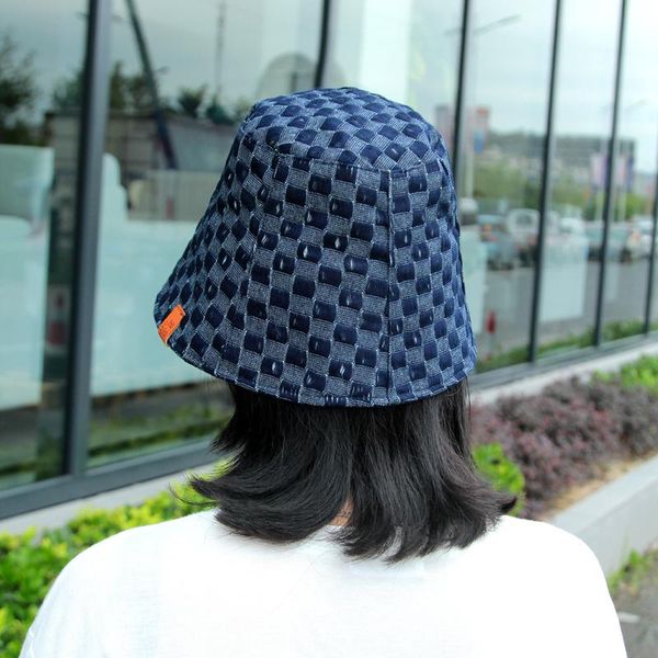 wide brim hats denim lattice bucket hat personality pattern fisherman hast outdoor street japanese wild fashion basin cap, Blue;gray
wide brim hats denim lattice bucket hat personality pattern fisherman hast outdoor street japanese wild fashion basin cap, Blue;gray