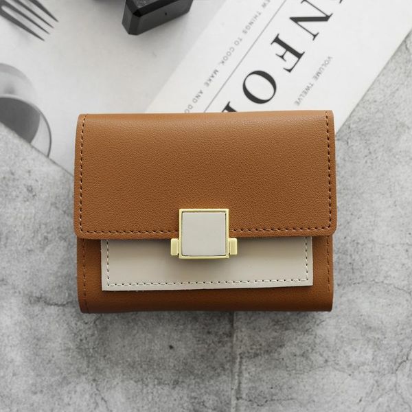 wallets women's 3 fold square metal decorative buckle two-color horizontal european and american youth student wallet 2021 product, Red;black
wallets women's 3 fold square metal decorative buckle two-color horizontal european and american youth student wallet 2021 product, Red;black