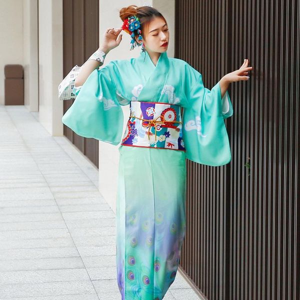 ethnic clothing japanese style kimono lady women's improved version peacock small grain non ironing pography performance, Red
ethnic clothing japanese style kimono lady women's improved version peacock small grain non ironing pography performance, Red