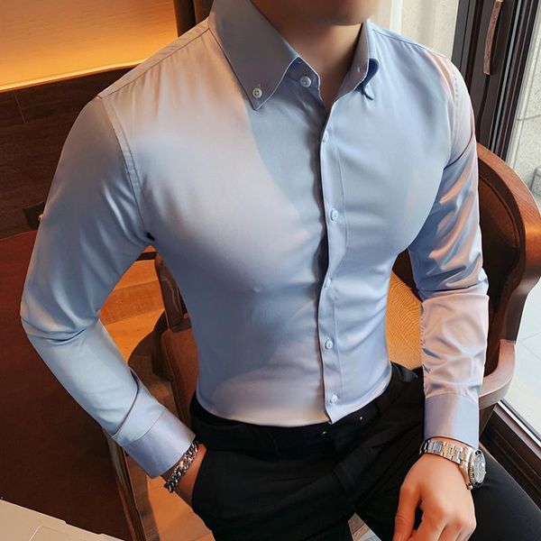 men's casual shirts korean long-sleeved men solid color v-neck shirt slim business formal dress clothing social party streetwear, White;black
men's casual shirts korean long-sleeved men solid color v-neck shirt slim business formal dress clothing social party streetwear, White;black