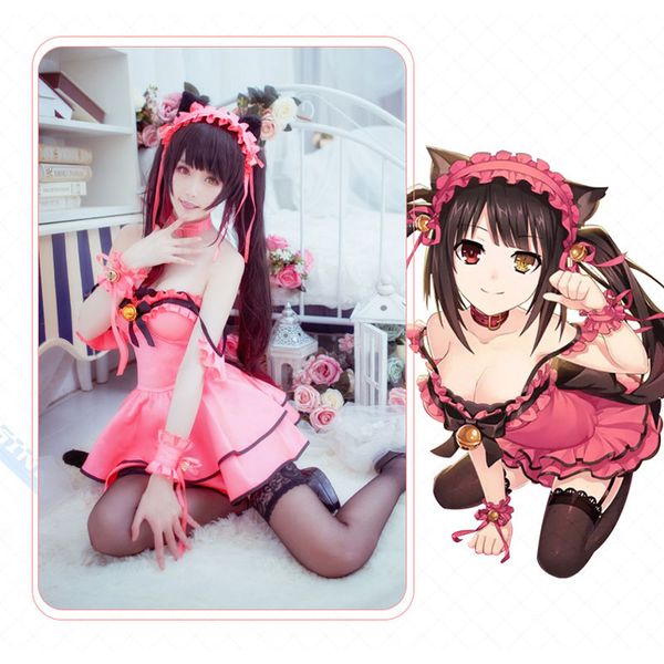 anime costumes date a live kurumi tokisaki cosplay costume anime cosplay kurumi tokisaki cat costume lolita dress halloween, Black
anime costumes date a live kurumi tokisaki cosplay costume anime cosplay kurumi tokisaki cat costume lolita dress halloween, Black