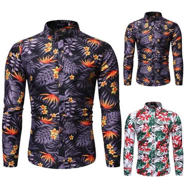 men's casual shirts floral print blouses mens long sleeve button-up shirt formal office fashion slim 2021 male clothing, White;black
men's casual shirts floral print blouses mens long sleeve button-up shirt formal office fashion slim 2021 male clothing, White;black