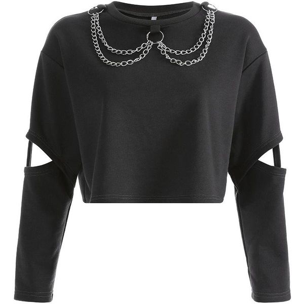 women's hoodies & sweatshirts women casual punk gothic streetwear 2021 spring loose letter solid chain club hip hop female plus size, Black
women's hoodies & sweatshirts women casual punk gothic streetwear 2021 spring loose letter solid chain club hip hop female plus size, Black