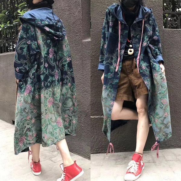 women's trench coats 2021 harajuku denim coat for women oversizes jeans outerwear long sleeve single-breasted retro print streetwear f9, Tan;black
women's trench coats 2021 harajuku denim coat for women oversizes jeans outerwear long sleeve single-breasted retro print streetwear f9, Tan;black
