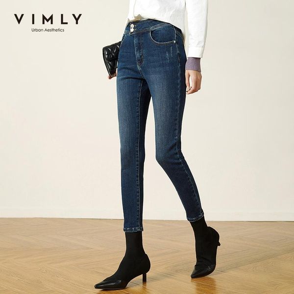 women's jeans vimly winter women warm 2021 fashion high waist pockets zipper thick ladies pencil pants casual trousers 70270, Blue
women's jeans vimly winter women warm 2021 fashion high waist pockets zipper thick ladies pencil pants casual trousers 70270, Blue