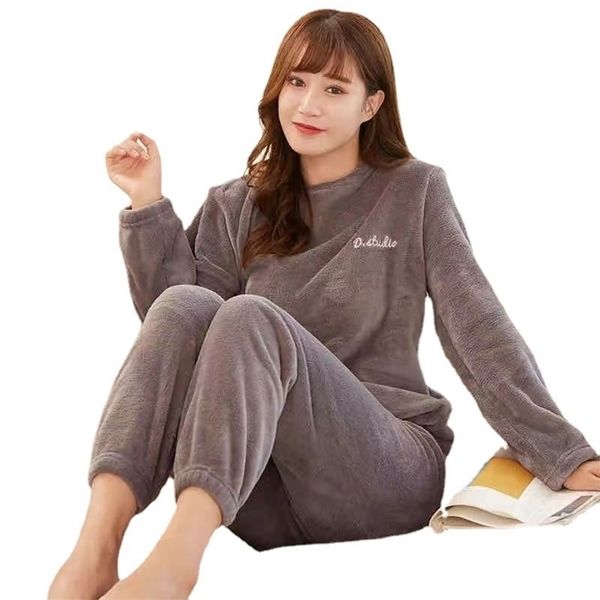 large size autumn and winter fairy warm suit casual couple home lazy trousers coral velvet loose all-match pajamas 211103, Black;red
large size autumn and winter fairy warm suit casual couple home lazy trousers coral velvet loose all-match pajamas 211103, Black;red