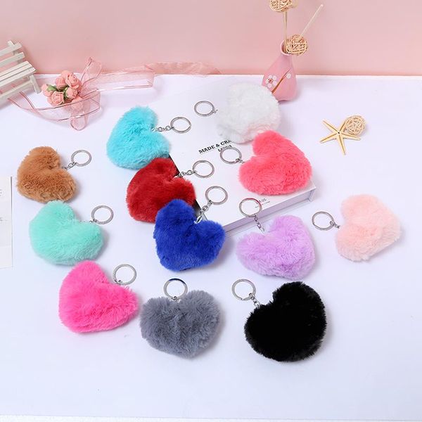 fluffy ball key rings fashion heart pompom keyfobs jewelry bag charm pendant keychains for women girls faux fur plush keyring, Silver
fluffy ball key rings fashion heart pompom keyfobs jewelry bag charm pendant keychains for women girls faux fur plush keyring, Silver