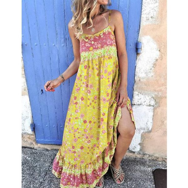 casual dresses bohemian dress women summer fashion print sleeveless big swing spaghetti strap loose womens long lugentolo, Black;gray
casual dresses bohemian dress women summer fashion print sleeveless big swing spaghetti strap loose womens long lugentolo, Black;gray