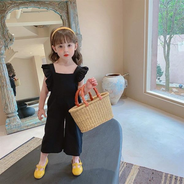 trousers girls casual jumpsuit korean fashion kids solid color one-piece pants flying sleeve children backless summer bodysuit, Blue
trousers girls casual jumpsuit korean fashion kids solid color one-piece pants flying sleeve children backless summer bodysuit, Blue