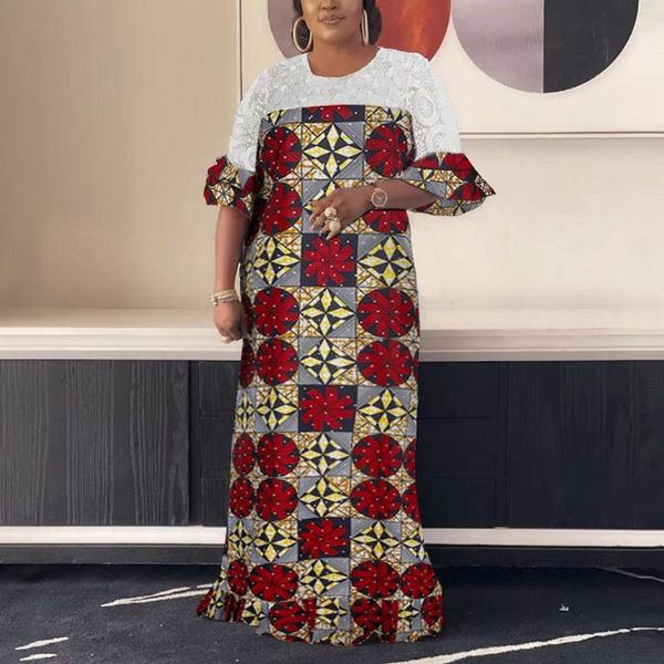 casual dresses african dress for women evening fashion red floral print lace patchwork loose floor length party dinner vestidos mujer, Black;gray
casual dresses african dress for women evening fashion red floral print lace patchwork loose floor length party dinner vestidos mujer, Black;gray