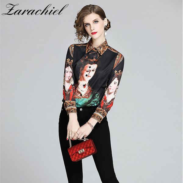 knits vintage character pattern printed shirt women spring long sleeve casual and blouses elegant ladies blusas shirts, White
knits vintage character pattern printed shirt women spring long sleeve casual and blouses elegant ladies blusas shirts, White