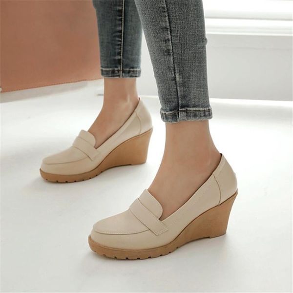 dress shoes pxelena plus size 34-43 vintage office lady casual daily wedge high heels slip on round toe women pumps spring autumn 2021, Black
dress shoes pxelena plus size 34-43 vintage office lady casual daily wedge high heels slip on round toe women pumps spring autumn 2021, Black