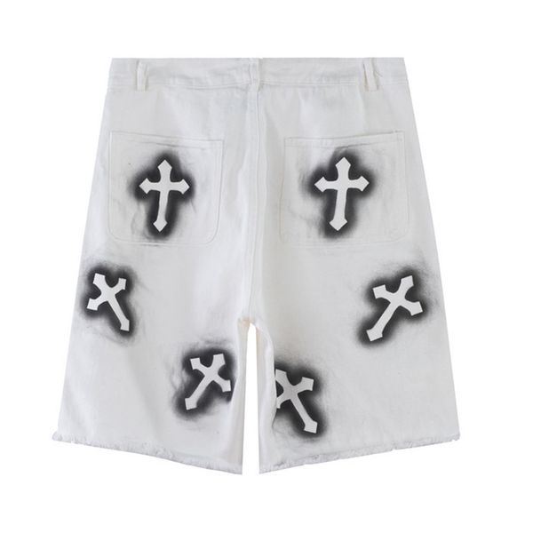 ch factory crosin cross print flannel denim shorts men's american fashion brand loose capris summer casual straight pants, Black
ch factory crosin cross print flannel denim shorts men's american fashion brand loose capris summer casual straight pants, Black