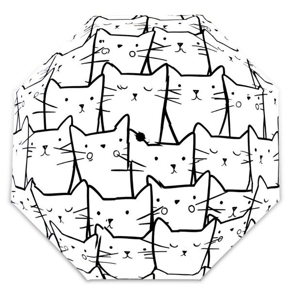 umbrellas cartoon white umbrella cat pattern black coating uv sun&rain smart paraguas plegable resistente al viento
umbrellas cartoon white umbrella cat pattern black coating uv sun&rain smart paraguas plegable resistente al viento