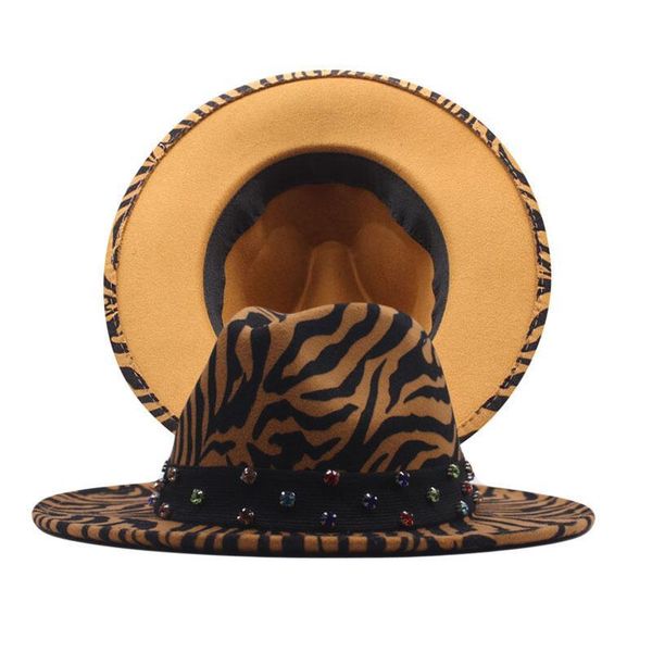 wide brim hats 2021 hat four seasons men women woolen cloth zebra pattern fedoras europe america fashion flat eaves jazz cap, Blue;gray
wide brim hats 2021 hat four seasons men women woolen cloth zebra pattern fedoras europe america fashion flat eaves jazz cap, Blue;gray