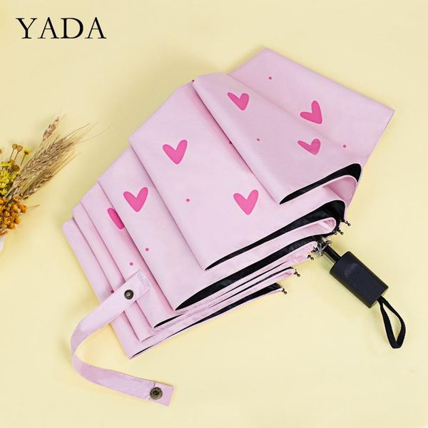 umbrellas yada lovely pink color heart pattern rain uv three folding umbrella for women windproof female ys200164
umbrellas yada lovely pink color heart pattern rain uv three folding umbrella for women windproof female ys200164