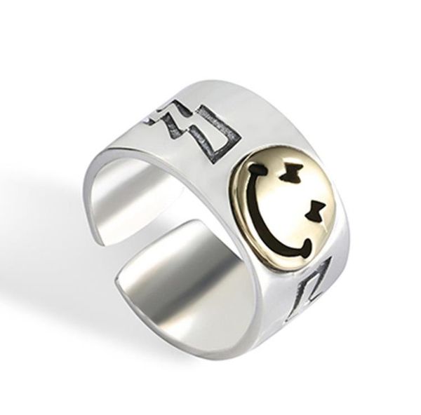 silver plated smiley open ring wide version couple heavy industry index finger ins wind rings fashion jewelry nj445 arrival
silver plated smiley open ring wide version couple heavy industry index finger ins wind rings fashion jewelry nj445 arrival
