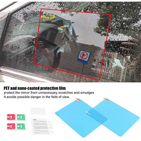 1 pair rectangle ultrathin rainproof film nano coating for car rear-view mirror waterproof anti-fog anti-glare anti-flash mirrors protective
1 pair rectangle ultrathin rainproof film nano coating for car rear-view mirror waterproof anti-fog anti-glare anti-flash mirrors protective
