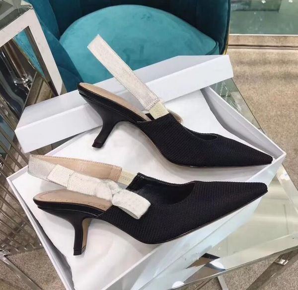 designer high heeled shoes sandals leather summer women fine heel heels shoe fashion letter cloth lady webbing pointed shoes large size 35--, Black
designer high heeled shoes sandals leather summer women fine heel heels shoe fashion letter cloth lady webbing pointed shoes large size 35--, Black