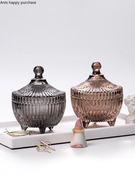 creative tall striped glass jewelry box household small objects candy jar exquisite crafts home decoration accessories storage bottles & jar
creative tall striped glass jewelry box household small objects candy jar exquisite crafts home decoration accessories storage bottles & jar