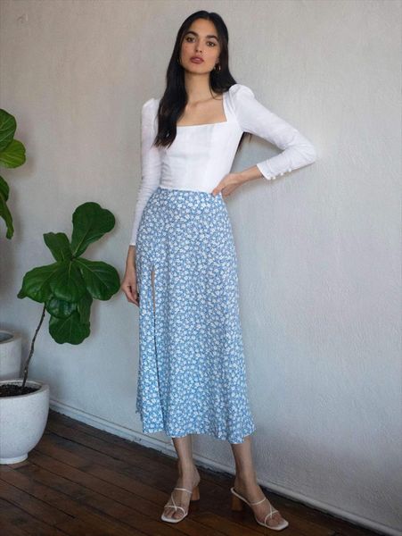 fashion floral summer womens skirt high waist split beach casual midi boho elegant vacation a line jupe faldas, Black
fashion floral summer womens skirt high waist split beach casual midi boho elegant vacation a line jupe faldas, Black