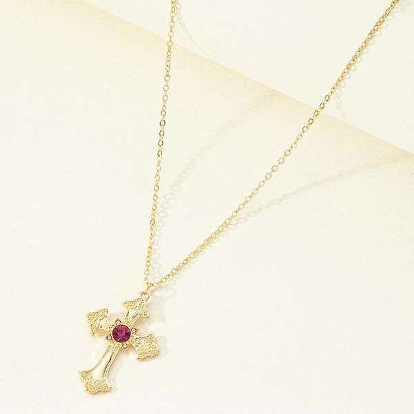 pendant necklaces european and american metal cross necklace for women personality trendy inlaid zircon clavicle chain jewelry wholesale, Silver
pendant necklaces european and american metal cross necklace for women personality trendy inlaid zircon clavicle chain jewelry wholesale, Silver