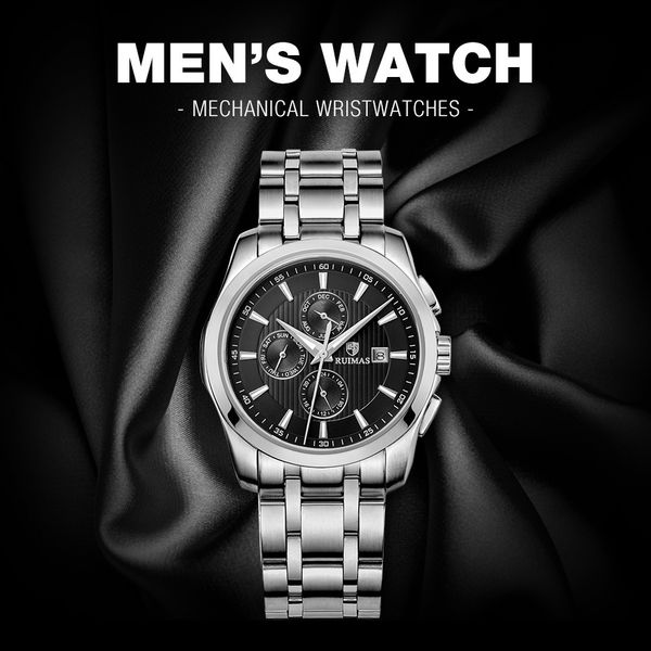 space men clock automatic mechanical seagull st1653 movt man waterproof leather business luxury s hombre, Slivery;brown
space men clock automatic mechanical seagull st1653 movt man waterproof leather business luxury s hombre, Slivery;brown