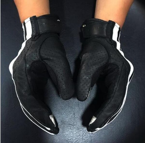 sports gloves vintage motorcycle leather protection summer breathable touch screen, Black
sports gloves vintage motorcycle leather protection summer breathable touch screen, Black
