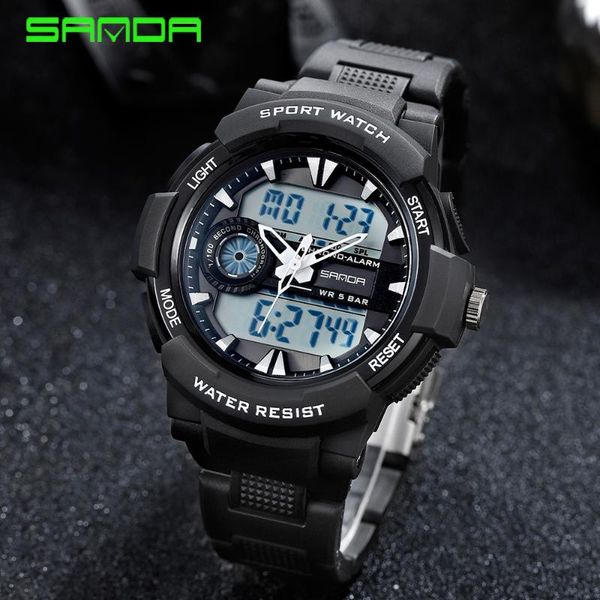 wristwatches sanda men watches fashion sport super cool quartz led digital watch 50m waterproof wristwatch men's clock dual time chrono, Slivery;brown
wristwatches sanda men watches fashion sport super cool quartz led digital watch 50m waterproof wristwatch men's clock dual time chrono, Slivery;brown