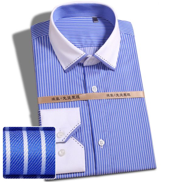 men's dress shirts fashion 100% cotton striped no need iron slim fit print twill business men party formal male clothes pz78, White;black
men's dress shirts fashion 100% cotton striped no need iron slim fit print twill business men party formal male clothes pz78, White;black
